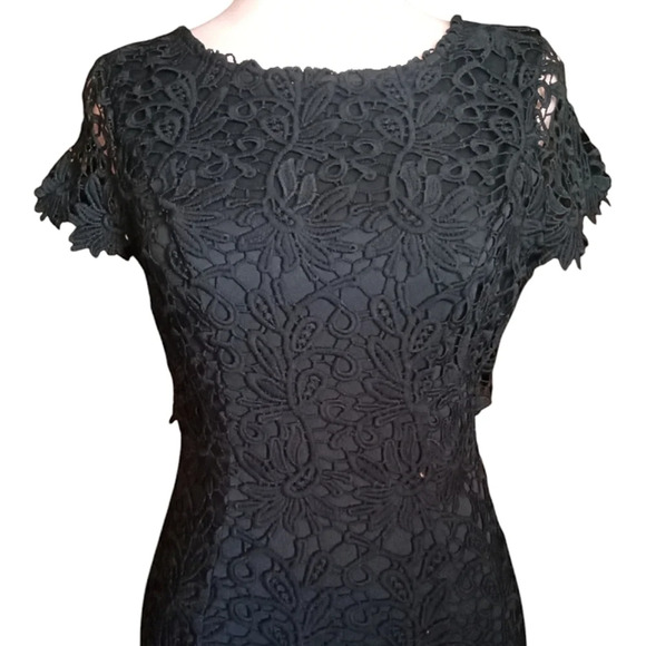 Lulu's Hidden Talent Open Back Forest Green Lace Overlay Dress Size Small - Picture 3 of 10